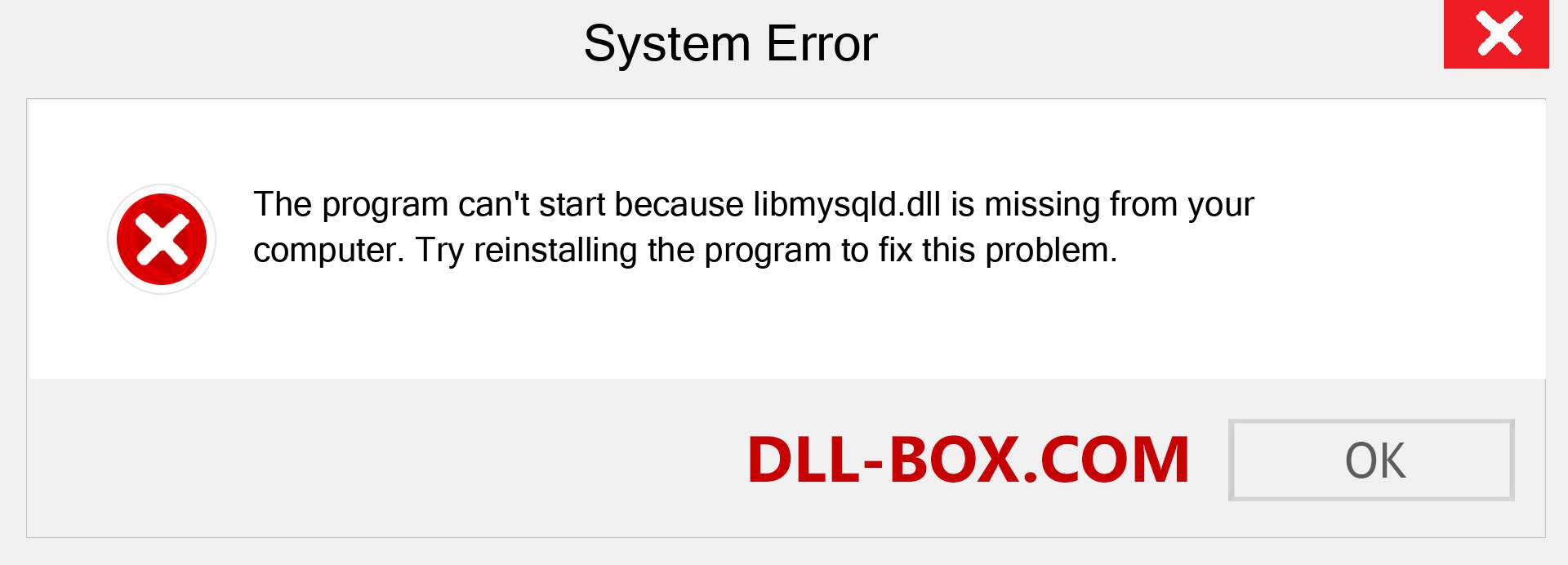  libmysqld.dll file is missing?. Download for Windows 7, 8, 10 - Fix  libmysqld dll Missing Error on Windows, photos, images